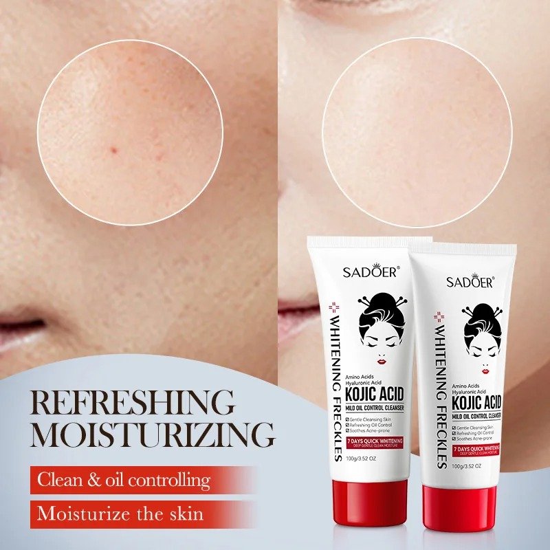 SADOER حمض الكوجيك منظف للوجه - الصورة 4